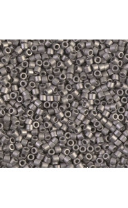 Miyuki delica beads 10/0 - Metallic silver matted DBM-321